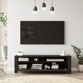 Comoda TV LC1-LB, negru, PAL, 140x40x42 cm