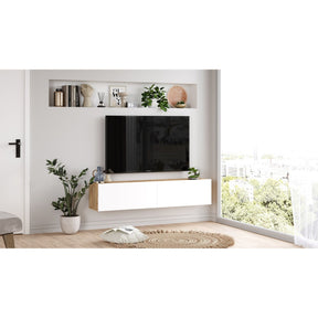 Comoda TV FR10-AW, alb, PAL, 140x32x29 cm