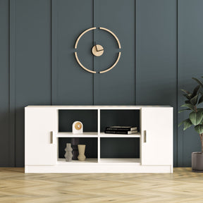 Set mobilier birou VO15 - W, 5 piese, alb, PAL melaminat