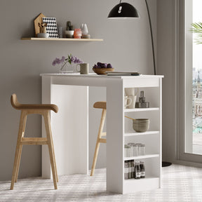 Masa bar ST1 - W, alb, PAL melaminat, 120x52x102 cm