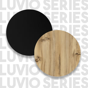 Set mobila living LV35-KL, stejar/negru, 100% PAL melaminat, 170x46x35 cm