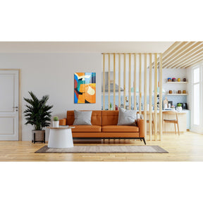 Tablou UV-012, multicolor, sticla securizata, 45x65 cm