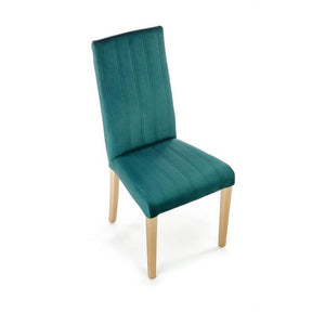 Scaun DIEGO 3, stofa catifelata verde inchis, 47x59x99 cm