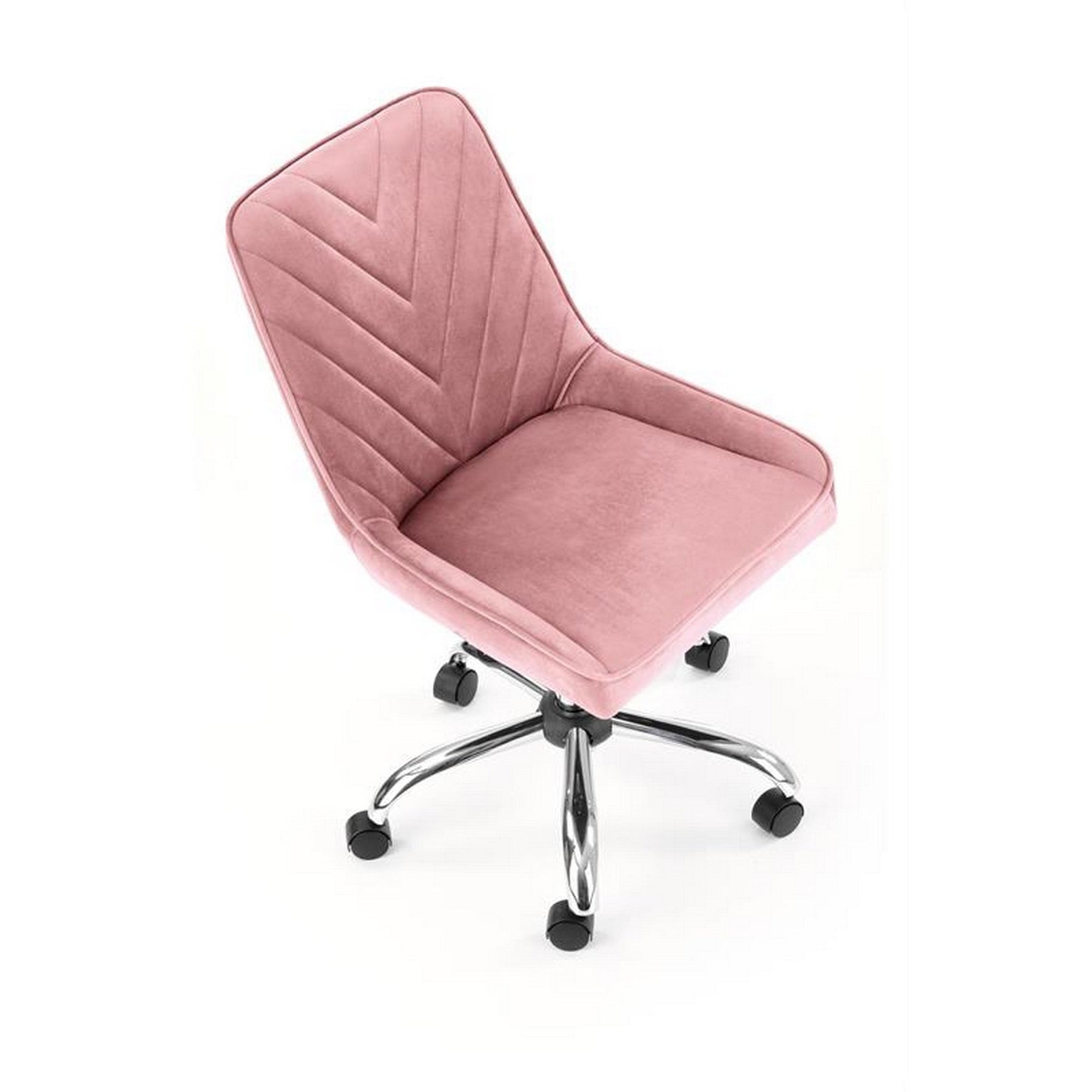 Scaun ergonomic pentru birou Rico, roz, 51x54x81/91cm