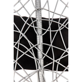 Balansoar pentru terasa Eggy, gri/negru, 195x106x112 cm