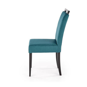 Scaun CLARION 2, negru/turcoaz, 42X58X97 cm