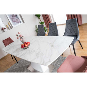 Scaun tapitat TRIX B, gri, 46x46x88