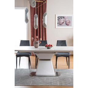 Scaun tapitat TRIX B, gri, 46x46x88