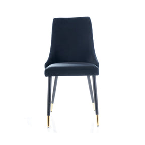 Scaun tapitat PIANO, negru, 44x45x92