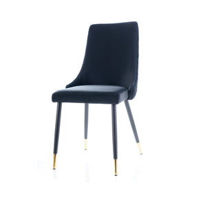 Scaun tapitat PIANO, negru, 44x45x92
