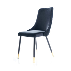 Scaun tapitat PIANO, negru, 44x45x92
