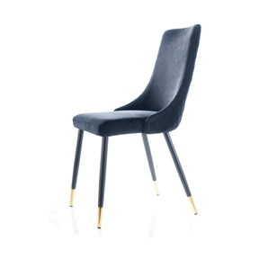 Scaun tapitat PIANO, negru, 44x45x92
