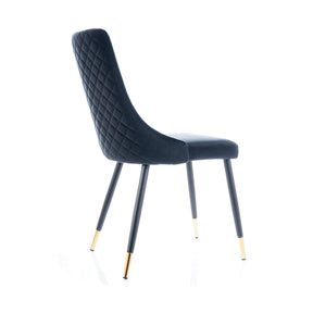 Scaun tapitat PIANO, negru, 44x45x92