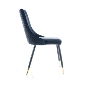 Scaun tapitat PIANO, negru, 44x45x92