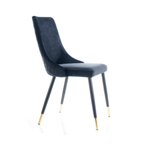 Scaun tapitat PIANO, negru, 44x45x92