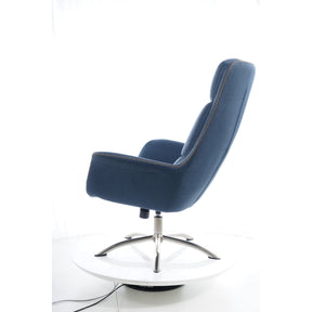 Fotoliu scaun bleumarin REGAN 75x48x104