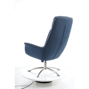 Fotoliu scaun bleumarin REGAN 75x48x104