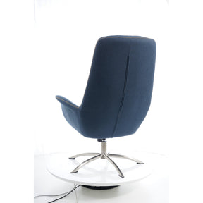 Fotoliu scaun bleumarin REGAN 75x48x104