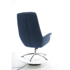 Fotoliu scaun bleumarin REGAN 75x48x104