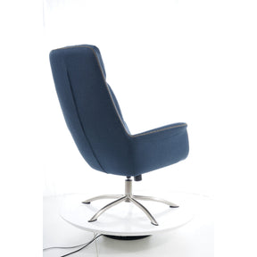 Fotoliu scaun bleumarin REGAN 75x48x104