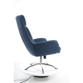 Fotoliu scaun bleumarin REGAN 75x48x104