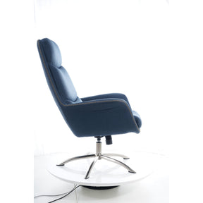 Fotoliu scaun bleumarin REGAN 75x48x104
