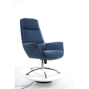 Fotoliu scaun bleumarin REGAN 75x48x104
