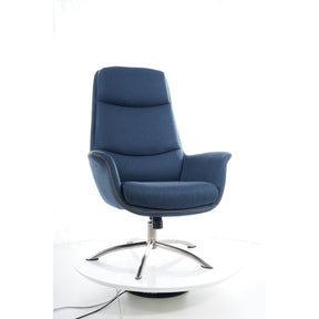 Fotoliu scaun bleumarin REGAN 75x48x104