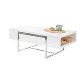 Masuta moderna HAMPTON alba, 110x60x40 cm
