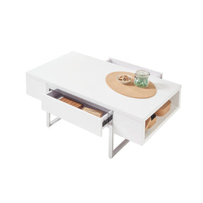 Masuta moderna HAMPTON alba, 110x60x40 cm