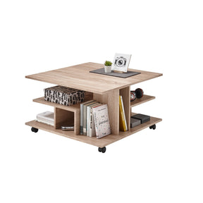 Masuta multifunctionala LEVKE LIGHT sonoma, 76x76x44 cm