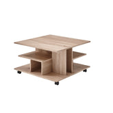 Masuta multifunctionala LEVKE LIGHT sonoma, 76x76x44 cm