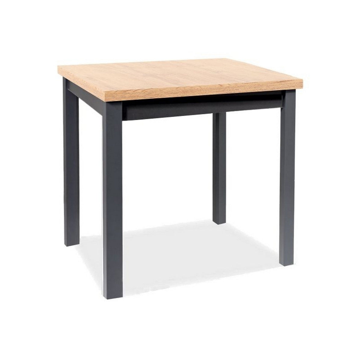 Masa fixa ADAM, blat stejar artisan/cadru negru, 90x65x75 cm