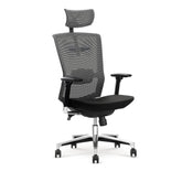 Scaun birou elegant negru-gri Ambasador, 63X64X120/130 CM