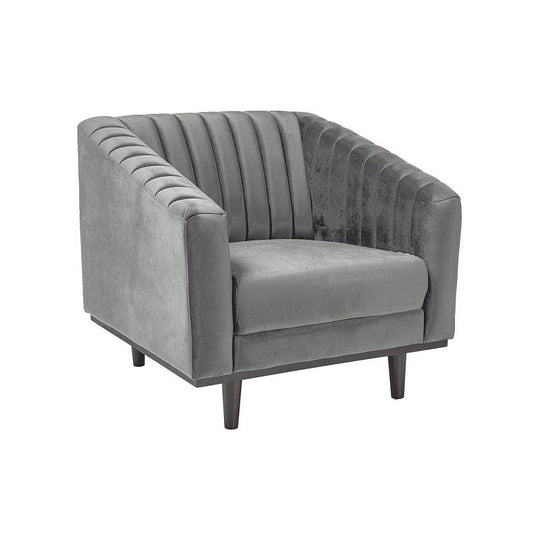 Fotoliu ASPREY, gri/wenge, 83x85x78
