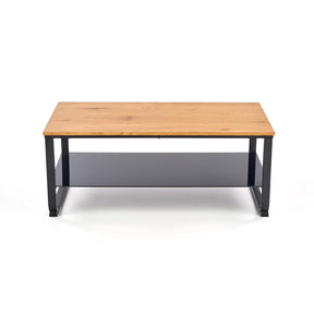 Masuta de cafea ARTIGA stejar auriu/negru, 105x55x45 cm