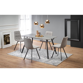 Scaun tapitat K402, gri, 45x55x86 cm