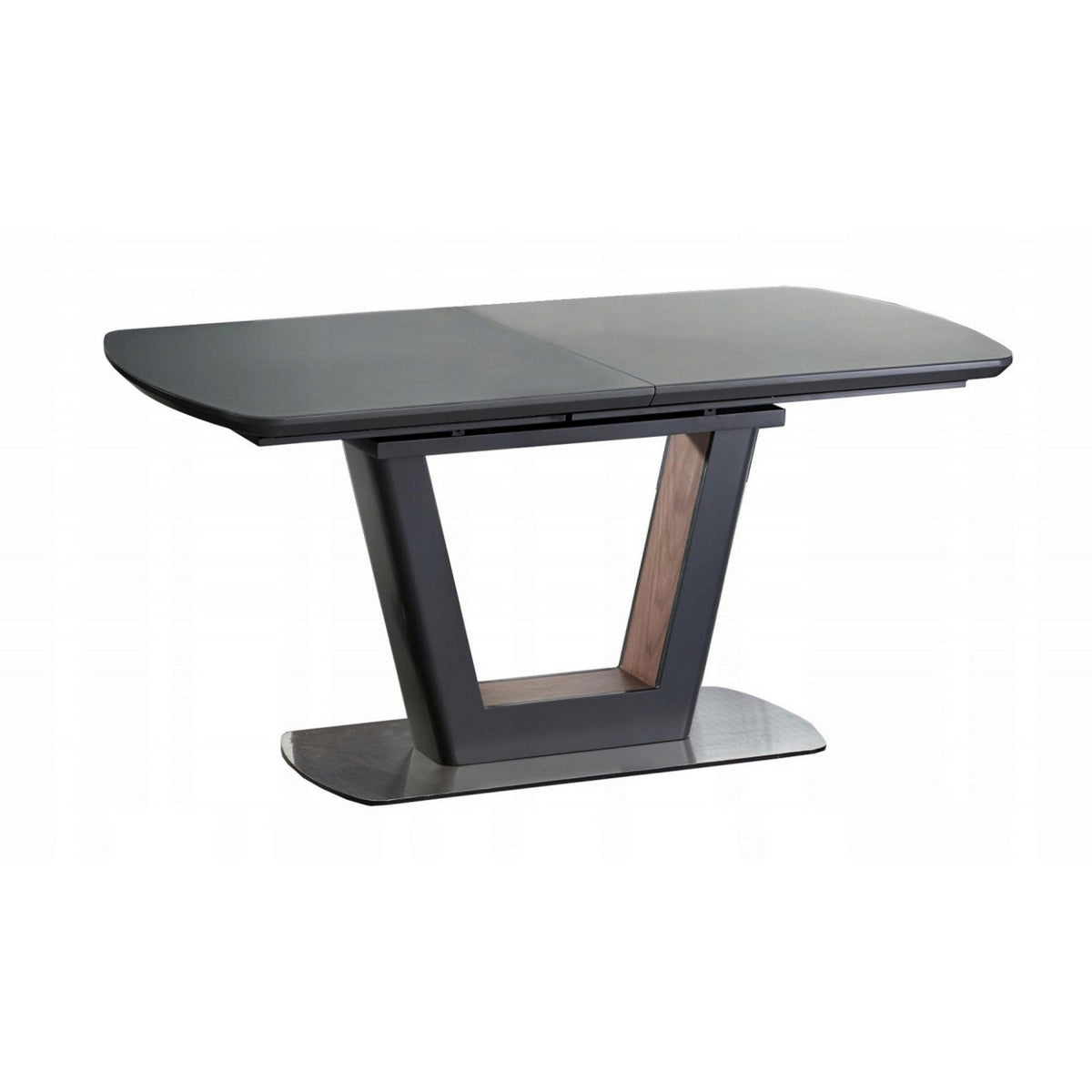 Masa negru antracit Bilotti, 160/200X90X76 CM