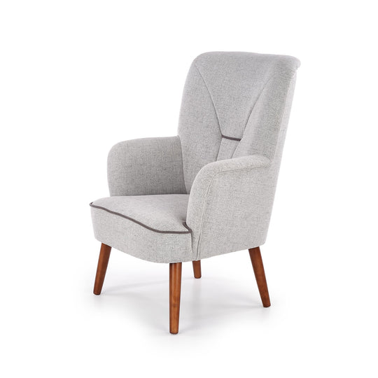 Fotoliu fix gri deschis Bishop, 76x78x102 cm