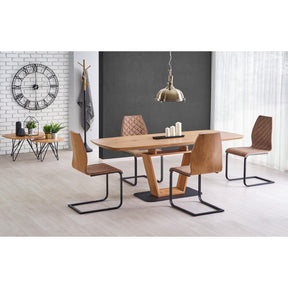 Masa living aurie Blacky, 160/220X90X76 CM