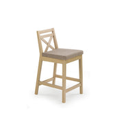 Scaun bar tapitat lemn Borys Low, 41X48X83 CM