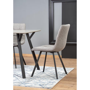 Scaun tapitat K402, gri, 45x55x86 cm