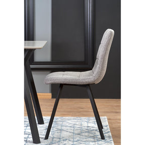 Scaun tapitat K402, gri, 45x55x86 cm