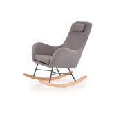Scaun balansoar BOTAS gri, 75x106x101x46 cm