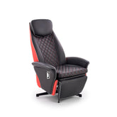 Fotoliu cu recliner Camaro, negru, 77x72/146x86/112 cm - ACAJU 