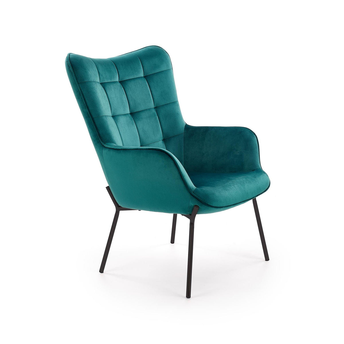 Fotoliu elegant Castel, verde, 71x79x97 cm - ACAJU 