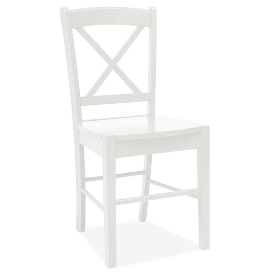 Scaun din lemn masiv alb CD-56, 40X36X85