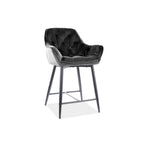 Scaun bar CHERRY H-2 negru, 56x40x87 cm