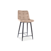 Scaun bar CHIC H-2, bej, 45x37x92 cm