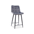 Scaun pentru bar CHIC H-2, gri, 46x51x90 cm